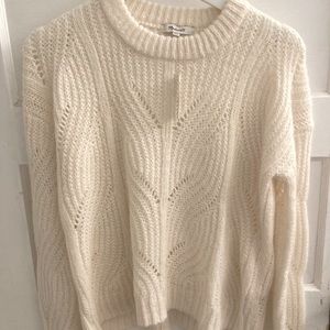 Madewell white sweater XXS